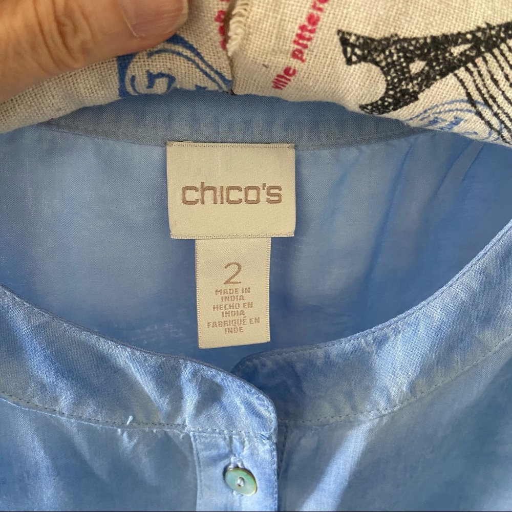 Chico's Pullover Button-Front Blouse - image 6